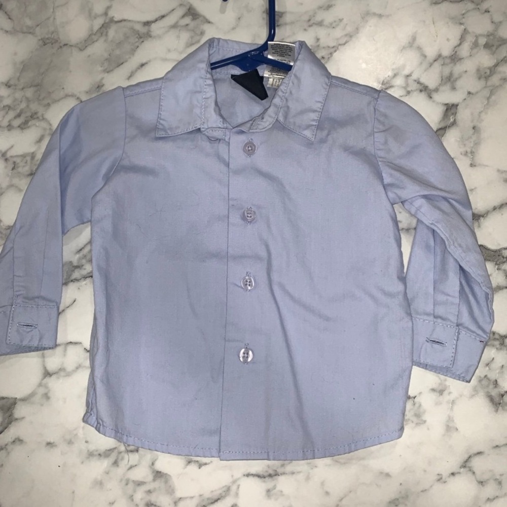 Kids Light Blue Button-Up Shirt